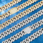 Trendy men's chain necklace with Cuban design