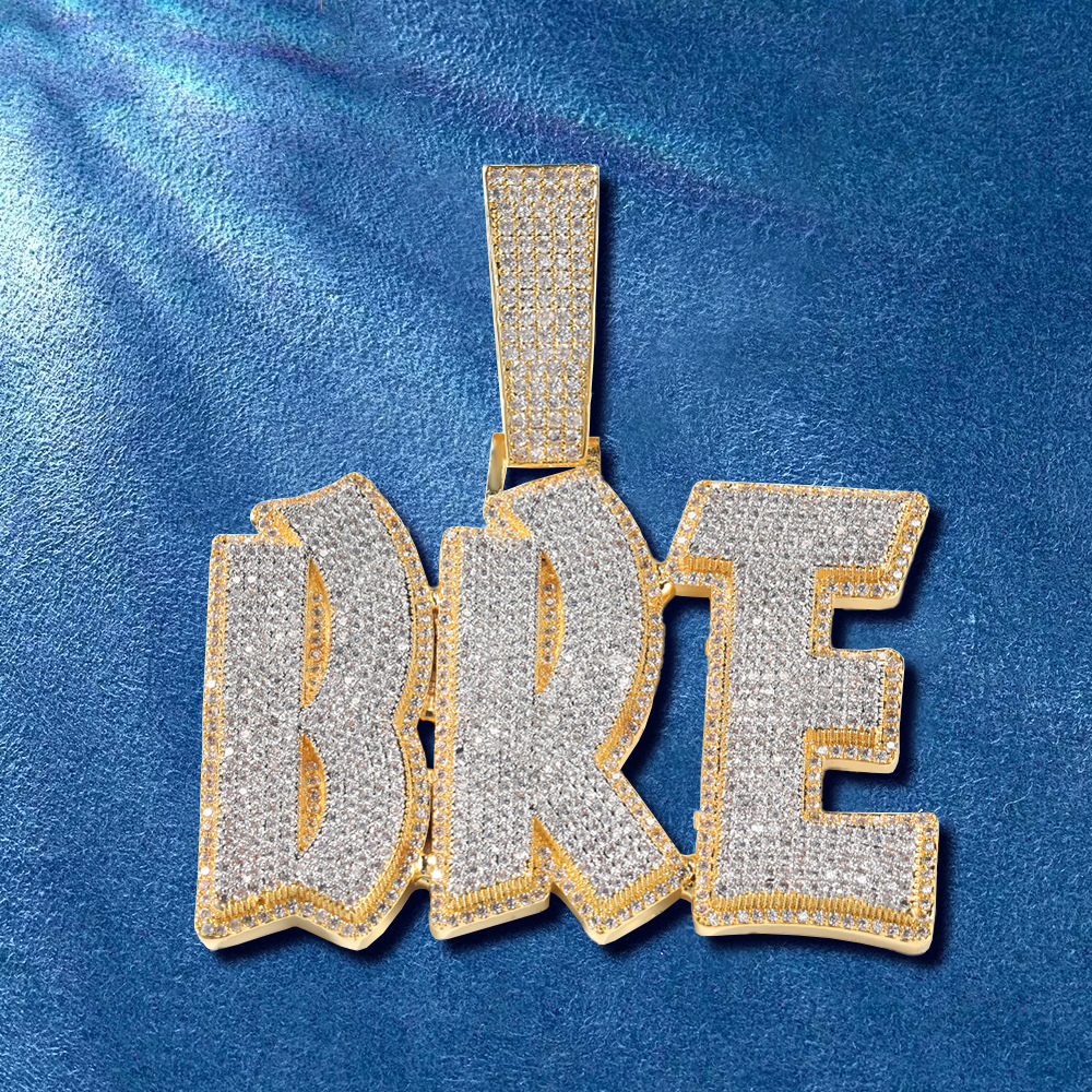 Bold hip hop letter necklace for everyday flex
