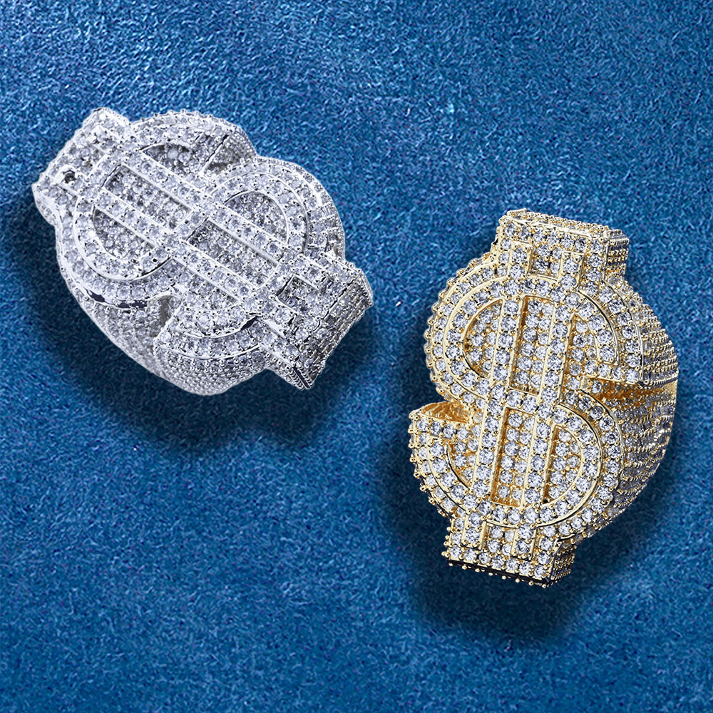 Unisex iced ring for bold urban style