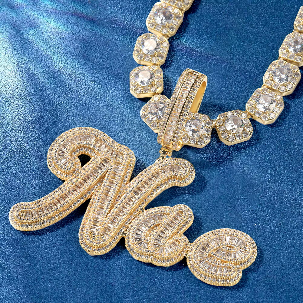 Statement initial jewelry with a luxury feel