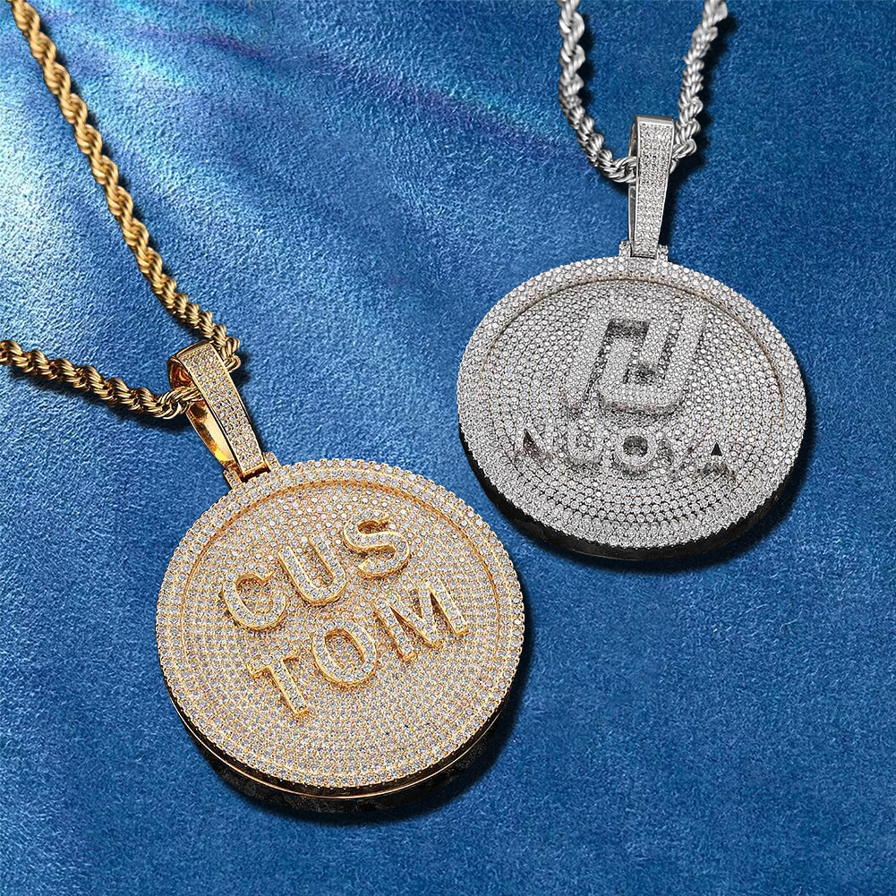 Statement necklace featuring custom letter design