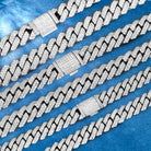 High-polish 10mm Cuban link chain with box clasp