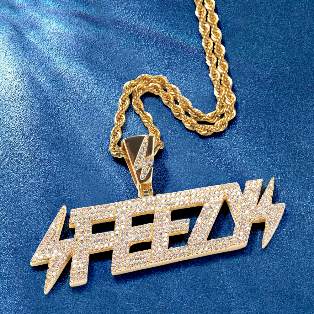 Trendy boyfriend gift: iced-out letter necklace
