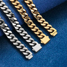 Custom-length Cuban chain for layered streetwear style