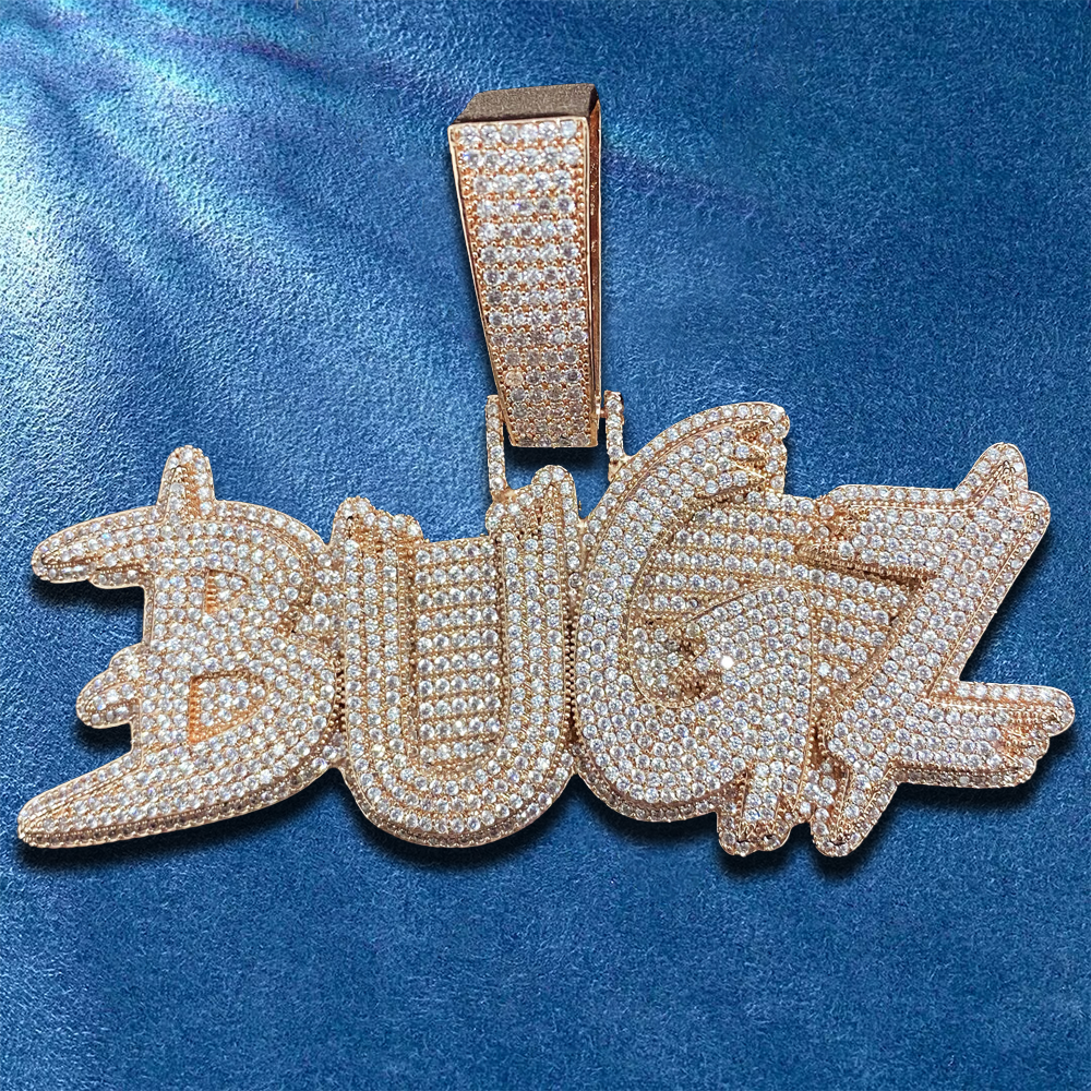 Bold iced letter necklace, perfect gift idea