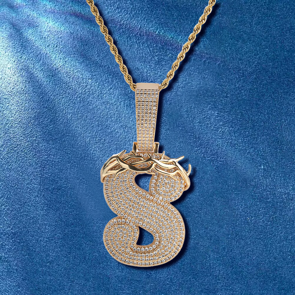 letter S pendant