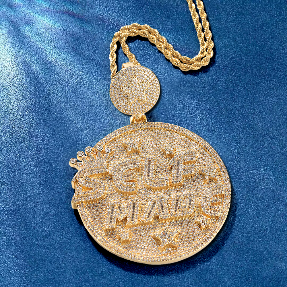 Personal bling letter charm with CZ sparkle