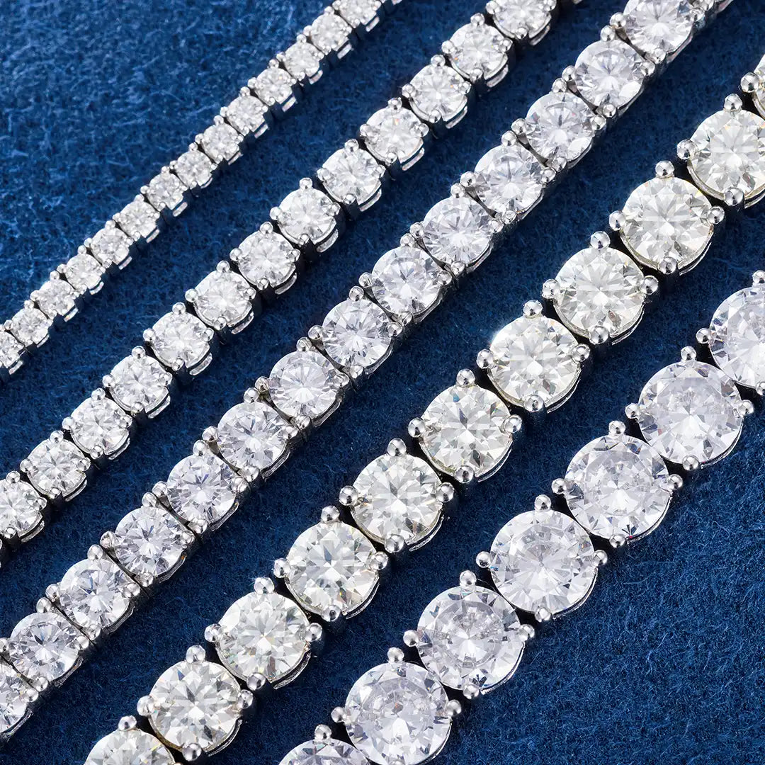 2mm moissanite tennis chain