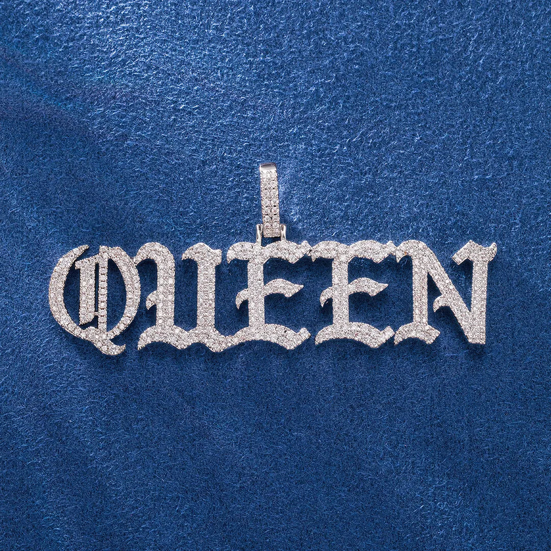 Personalized Valentine charm with blinged-out initials