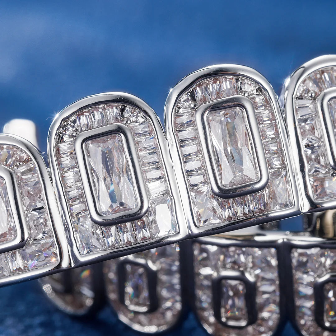 custom iced grillz with CZ stones