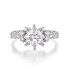hip hop style engagement rings in silver