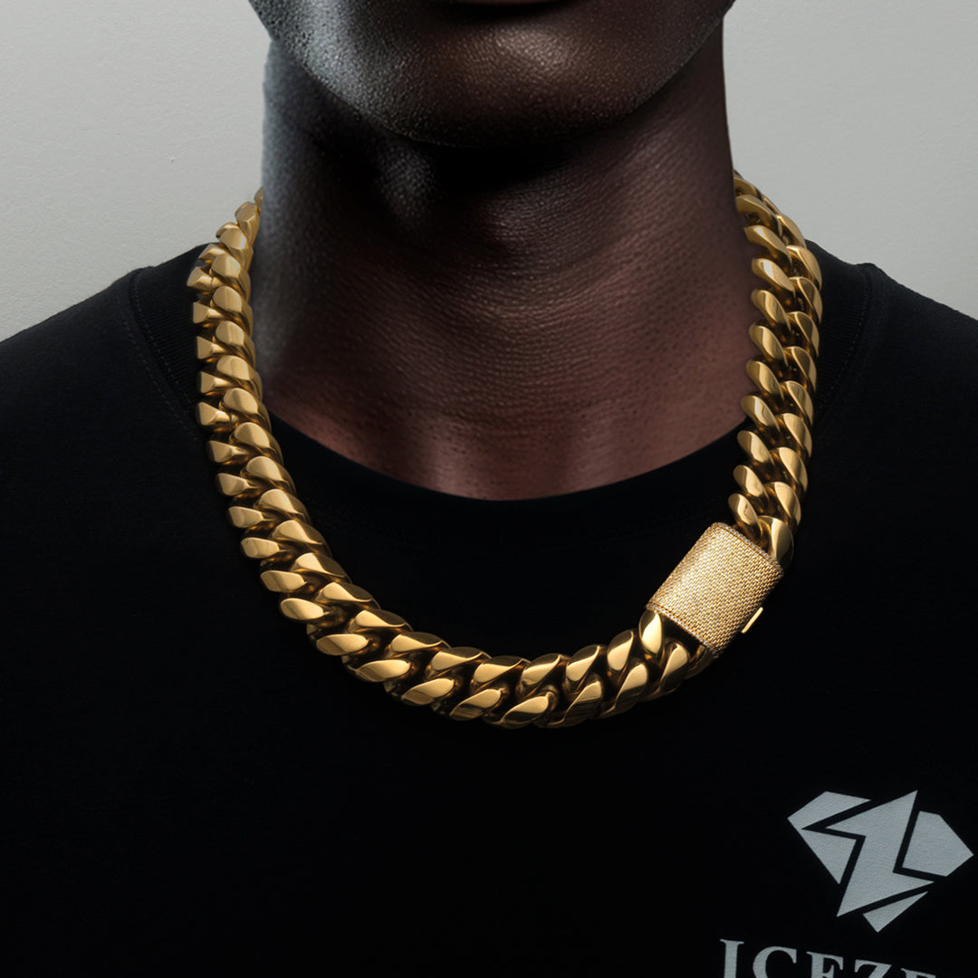 20mm MIAMI CUBAN LINK CHAIN WITH CZ CLASP – IceZeusShop