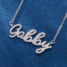 iced moissanite jewelry in sterling silver