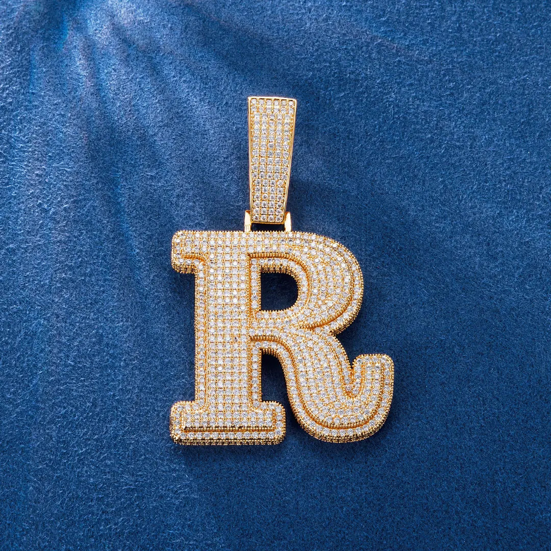 Custom Double Layers Letter Pendant – IceZeusShop