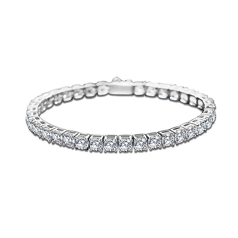 925 Sterling Silver CZ Stone Tennis Bracelet