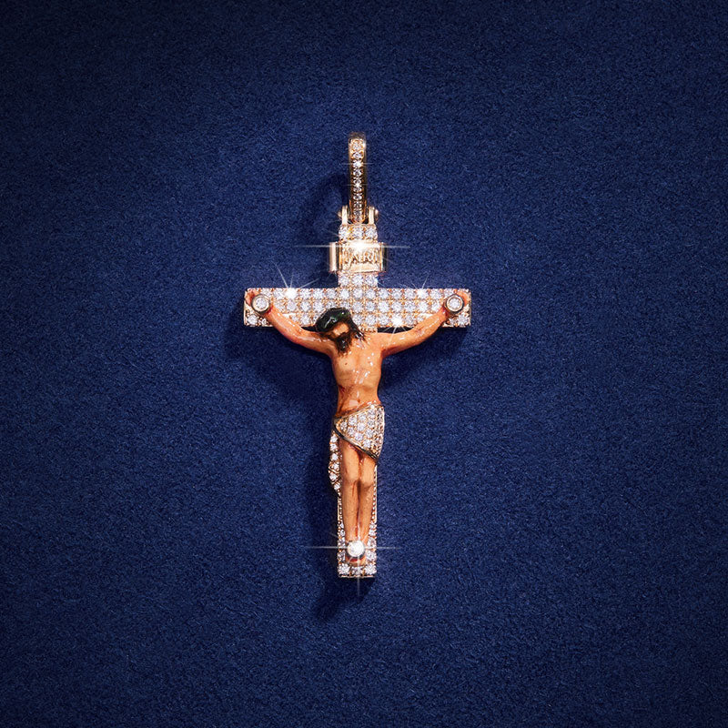 Custom Moissanite Jesus Piece Pendant – Urban Style Accessory
