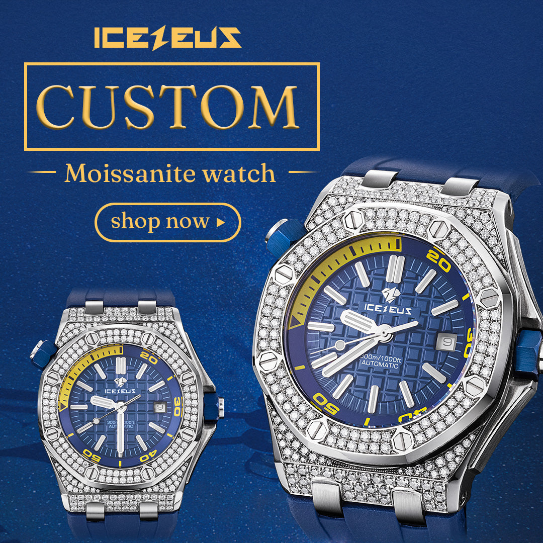 Custom Moissanite Watch
