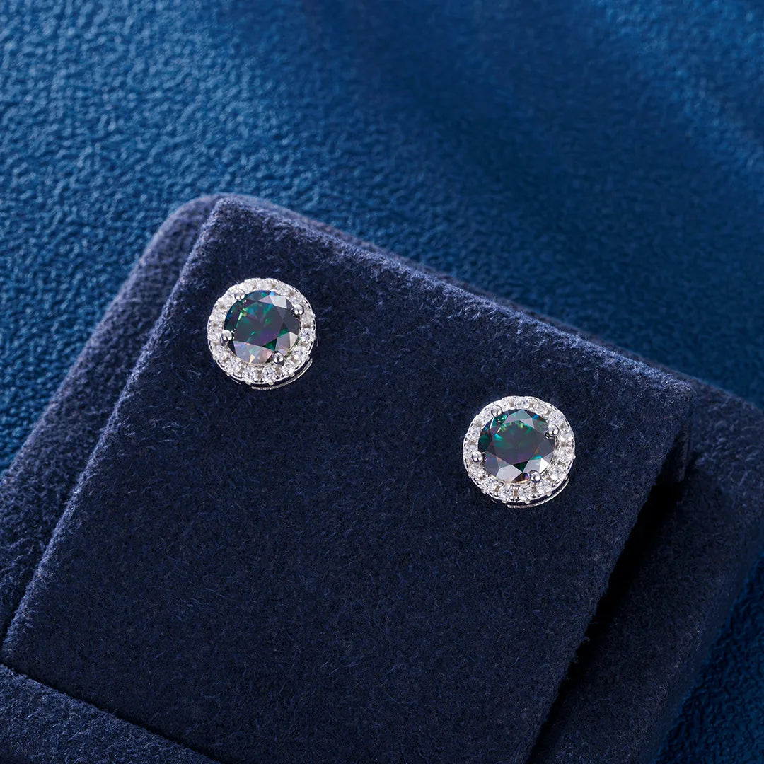 Rare Color Hola Moissanite Stud Earrings