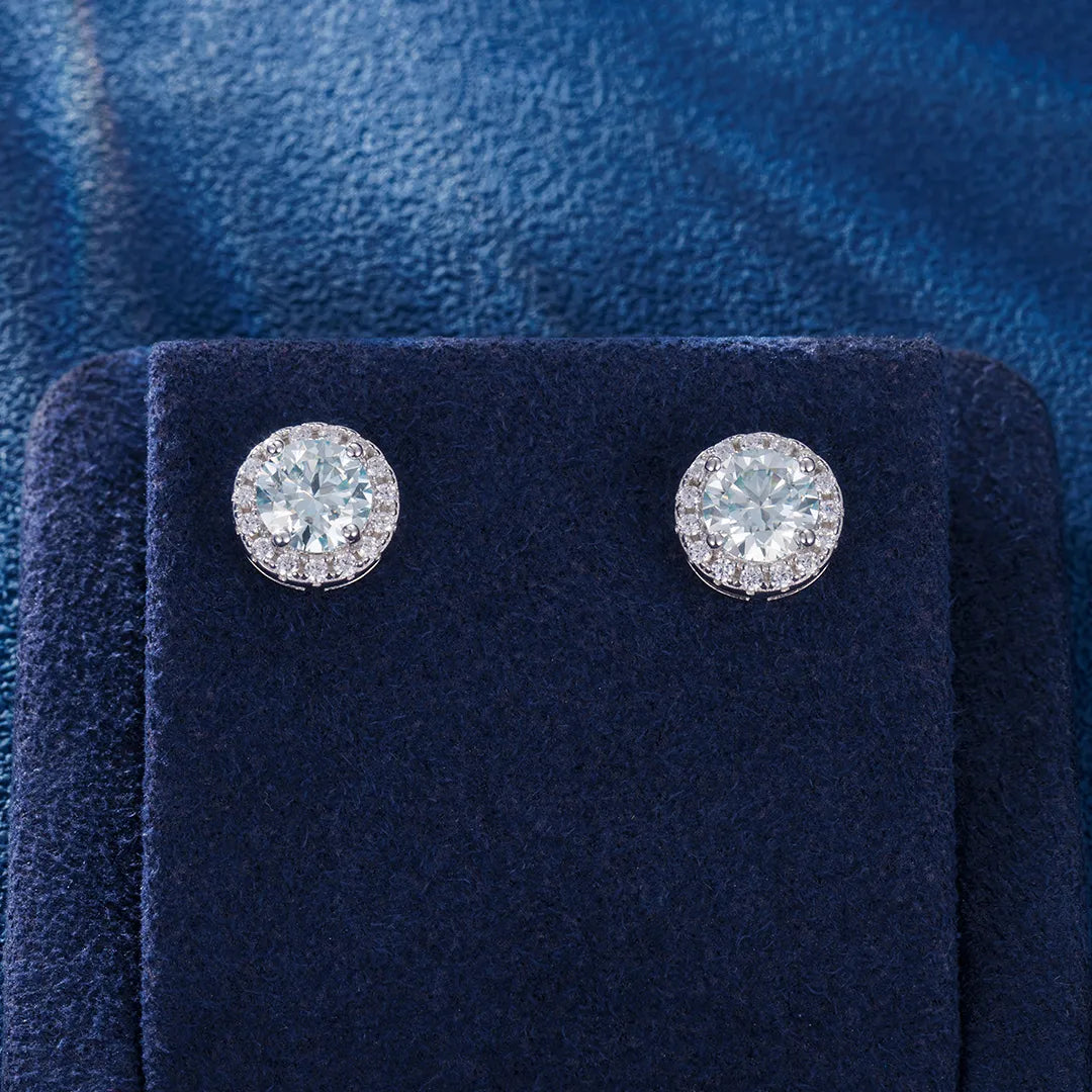 Rare Color Hola Moissanite Stud Earrings