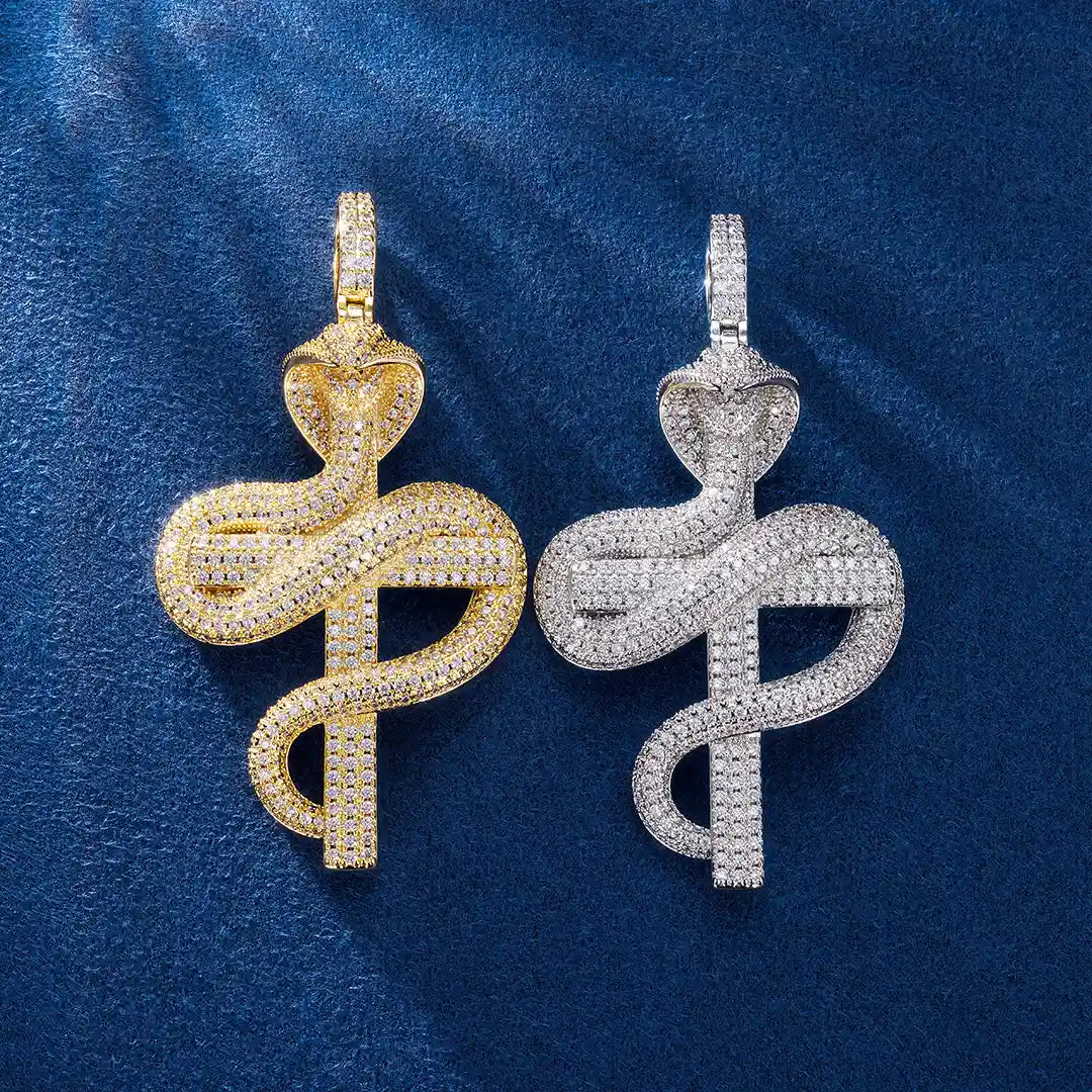 Twisted Snake Cross Pendant – IceZeusShop